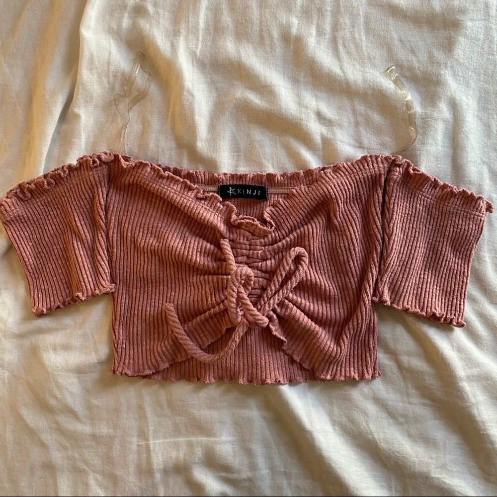 Dusty Pink Crop Top
